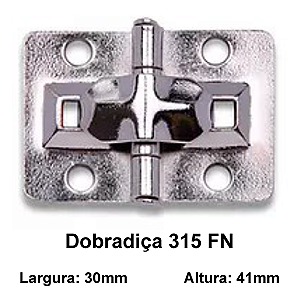 Dobradiça 30 x 41mm modelo 315