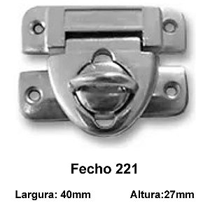 Fecho 40 x 27mm modelo 221