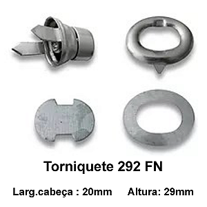 Torniquete 38mm modelo 292 Niquelado