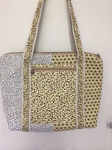Bolsa Artesanal em Tecido com Bolso Lateral