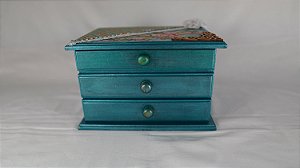 Porta joias Azul