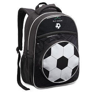 Mochila Infantil Masculina De Costas Menino Escolar Futebol
