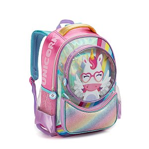Mochila Costas Infantil Menina Unicornio Princesa