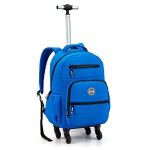 Mochila Rodinha 360º Grande Viagem Escolar Matelassê