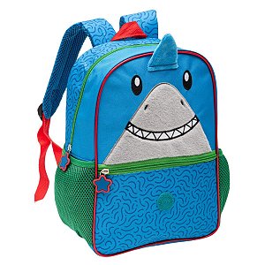 Mochila Costas Tubarão Creche Infantil Pré Escola