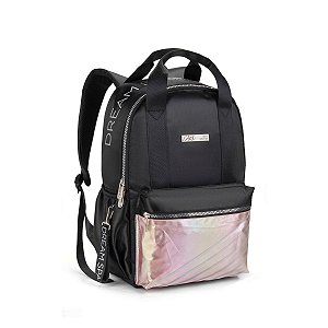 Mochila Costas Bolsa Com Alça Feminina Cetim Estilosa