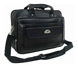 Bolsa Pasta Notebook Grande Couro Masculino Maleta Executiva