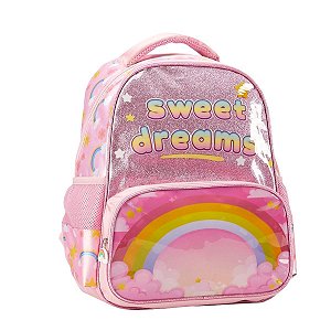 Mochila Infantil Menina Feminina Escolar Arco Iris