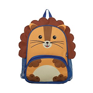 Mochila Creche Animais Leão Tigre Gatinha Pré Escola Passeio