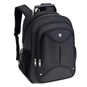 Mochila Costas Preta Reforçada Universitária Passeio