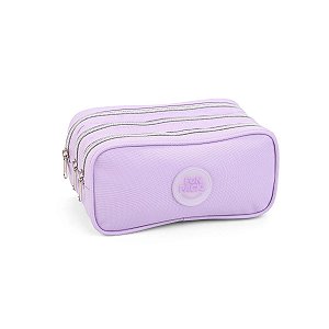 Estojo Triplo Feminino Escolar Moderno e Espaçoso Organizador