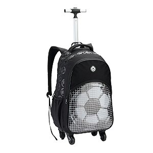 Mochila De Rodinhas 360° Bola De Futebol Escolar Meninos