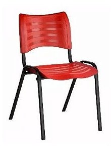 Cadeira Plast Vermelha Empilhavel