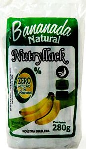 Bananada Natural Nutryllack Zero Açúcar 280g (10 unids 28g)