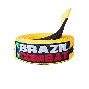 Faixa Jiu-Jitsu Amarela com Preto Brazil Combat