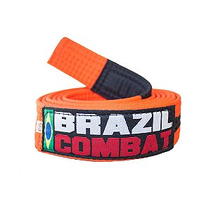 Faixa Jiu-Jitsu Laranja com preto Brazil Combat