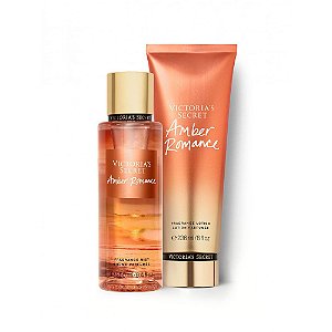 kit Victoria Secret's Body Splash e Hidratante Amber Romance