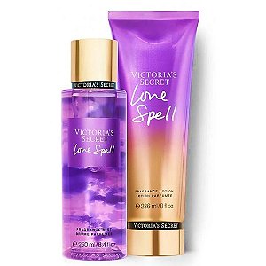 kit Victoria Secret's Body Splash e Hidratante Love Spell