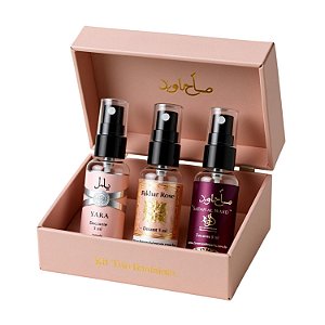 Kit Decants Árabes femininos - Yara + Fakhar Rose + Sabah 5ml Original
