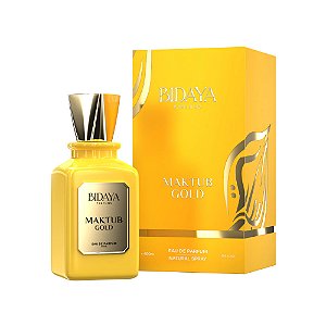 Maktub Gold Bidaya Parfums EDP 100ml — Perfume Árabe Unissex Cítrico Especiado Amadeirado