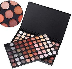 Paleta De Sombras 120 Cores Estilo Manly Nude