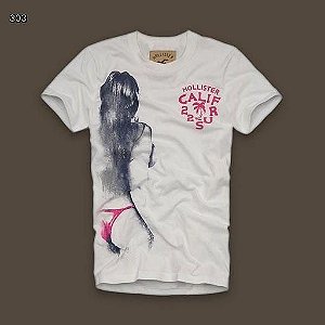camiseta hollister com estampa