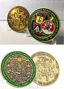 Moeda Medalha 70 E 75 Anos Da Feb Segunda Guerra Coleção