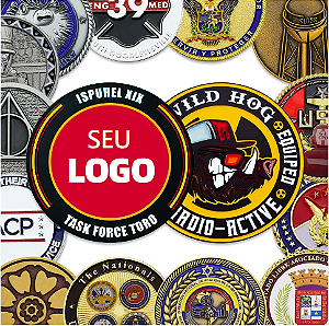 PRODUÇÃO DE LOTE DE MOEDAS PERSONALIZADAS 100 MOEDAS