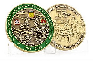 Moeda Medalha Brasil Na Segunda Guerra 75 Anos Feb Exército