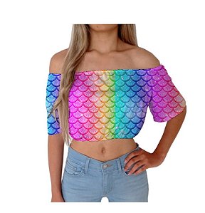 Cropped Ciganinha | Escama de Sereia