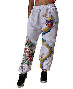 Calça de Tactel Tecido Leve | Dragões Com Faixa Refletiva