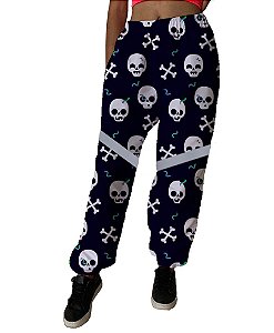 Calça de Tactel Tecido Leve | Caveira Com Faixa Refletiva