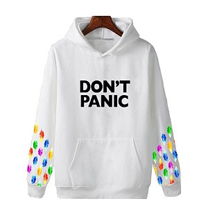 Blusa de Moletom Canguru | Don't Panic Mangas Penas