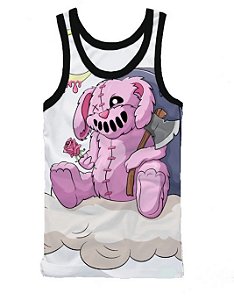 Regata Masculina Tecido Elastano Superior MD7 | Coelho Assustador