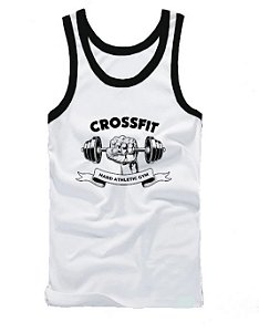 Regata Esportiva Masculina Tecido Elastano Superior MD13 | Crossfit