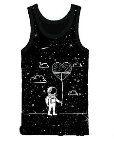 Regata Esportiva Masculina Tecido Elastano Superior MD15 | Astronauta Balão