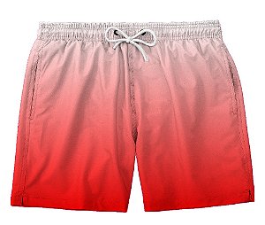 Short Masculino de Tactel | Degradê Vermelho