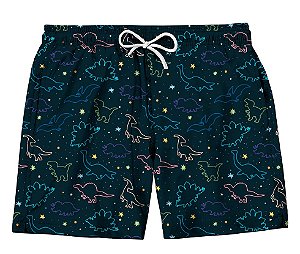 Short Masculino de Tactel | Dinossauros