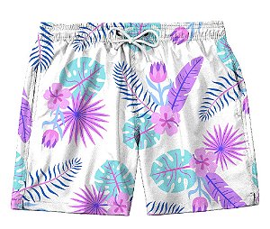 Short Masculino de Tactel | Penas e folhas