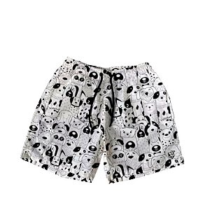 Short Masculino de Tactel | Cachorros P&B