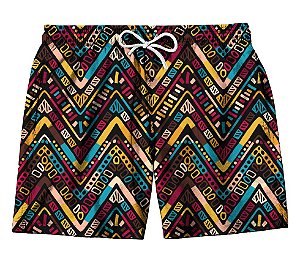 Short Masculino de Tactel | Listras em V