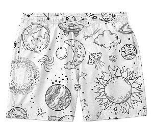 Short Masculino de Tactel | Planetas
