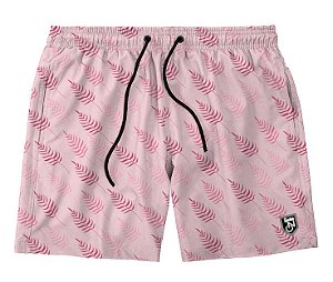 Short Masculino de Tactel | Folhas Rose