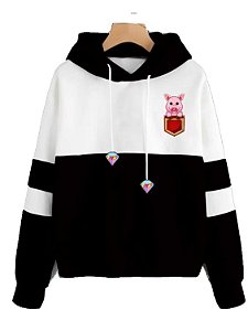 Blusa de Moletom P&B | Porco e Pin Diamante