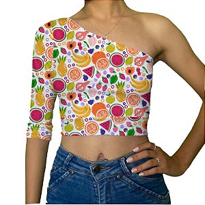 Cropped Uma Manga | Mix frutas