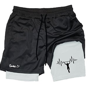 Short Masculino Academia Masculino Compressão