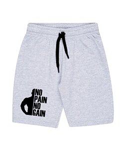 Bermuda Masculina de Moletom | No Pain No Gain