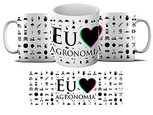 Caneca Personalizada - Curso Agronomia - Eu amo Agronomia MD02