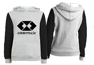 Casaco Canguru - Modelos Masculino e Feminino - Curso Administração MD01