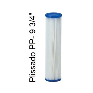 Elemento Filtrante Polipropileno Plissado 9.3/4" x 2.1/2" (Lavável)